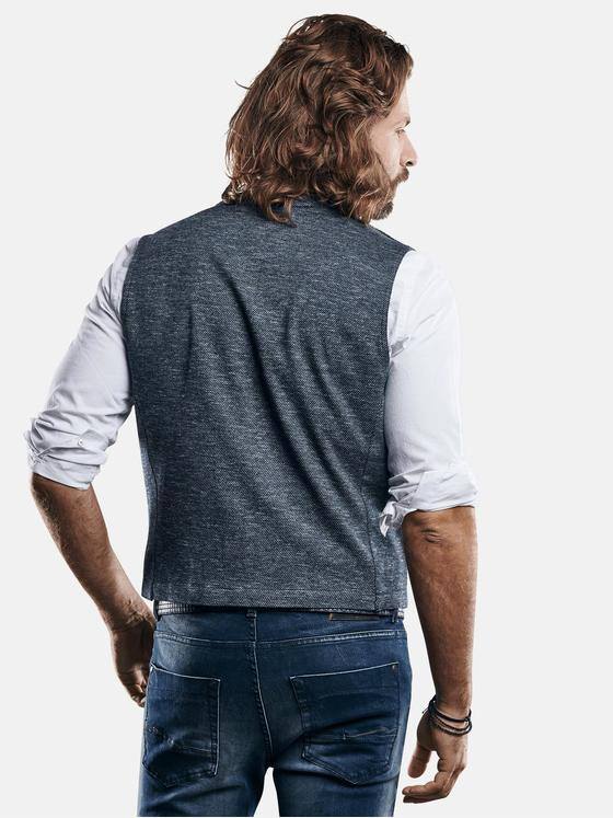 emilio adani Herren schmale Sakkoweste aus hochelastischer Ware Blau 29160