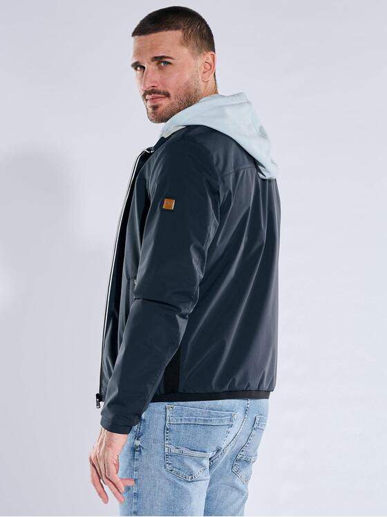 emilio adani Herren Wasserabweisende Jacke Marineblau 40262