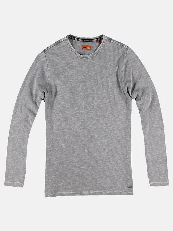 emilio adani Herren Rundhals Shirt Grau 30935