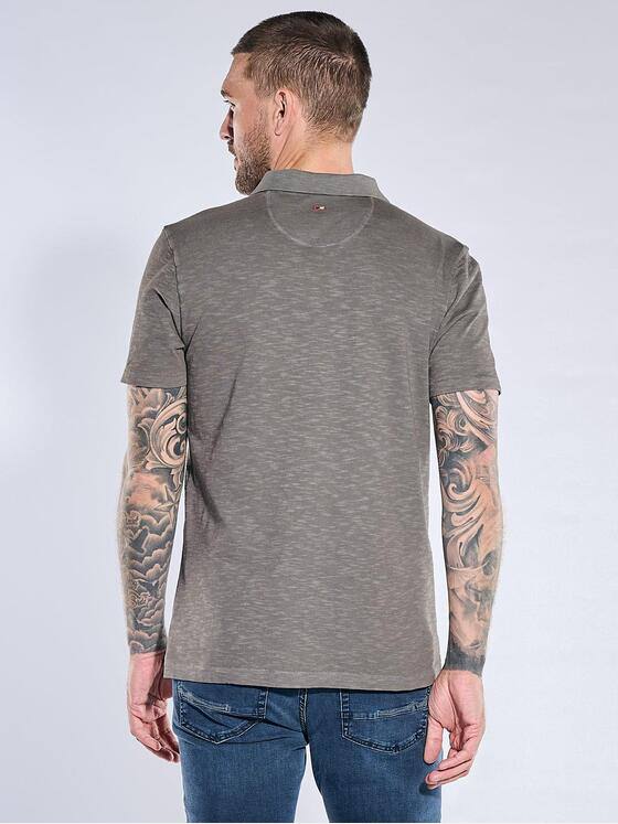 emilio adani Herren Poloshirt Dunkelbraun 40791