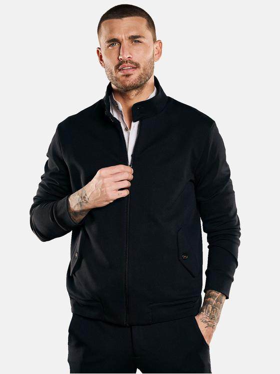 emilio adani Herren Blouson-Jacke Super-Stretch Schwarz 32973
