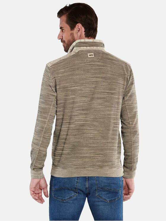 engbers Herren Sweatshirt gestreift Braun 35611