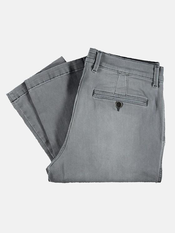 emilio adani Herren Innovative Denim Chino Grau 31344