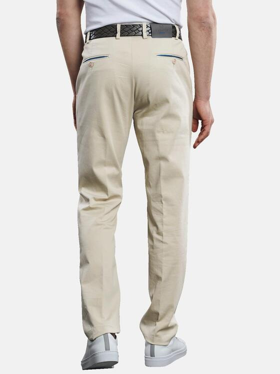 ENGBERS GERMANY Herren Elastische Slim Fit Chino Sand 31579