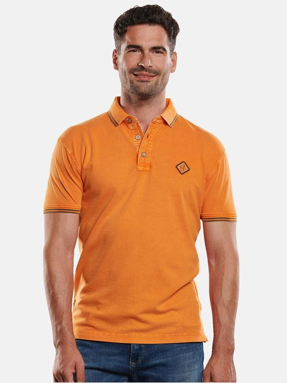 engbers Herren Poloshirt sportiv Dunkelorange 31783