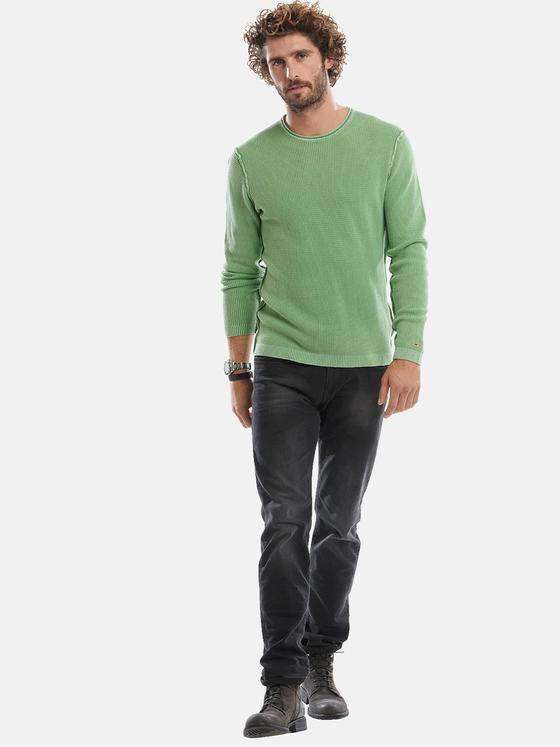 emilio adani Herren Rundhals Pullover Grün 30886