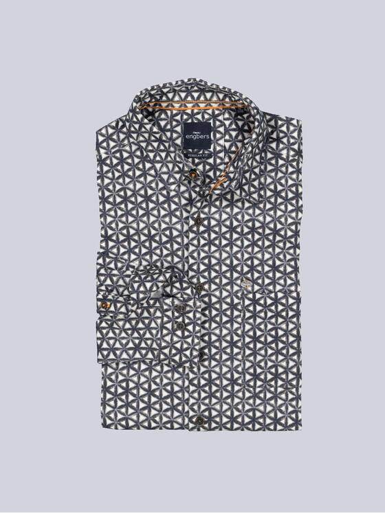 engbers Herren Hemd langarm Blau 36084