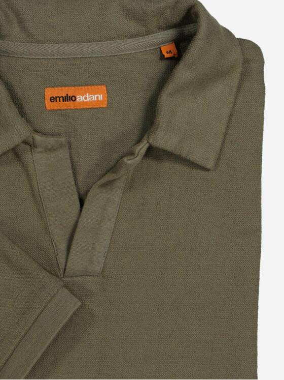 emilio adani Herren Polo-Shirt strukturiert Grün 36810
