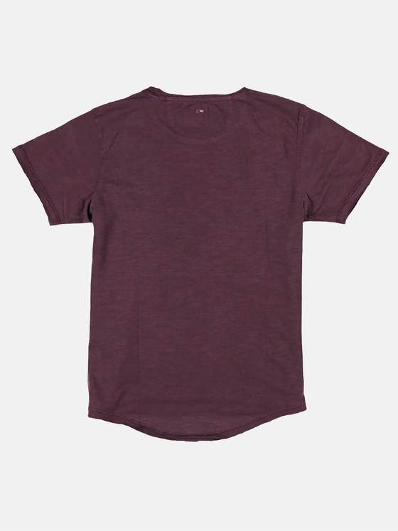 emilio adani Herren Rundhals T-Shirt Violett 26370