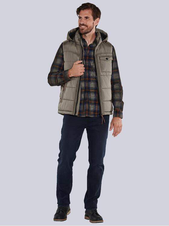 engbers Herren Steppweste mit abnehmbarer Kapuze Beige 35540