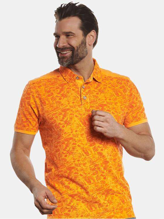 engbers Herren Polo-Shirt gemustert Reinorange 32710