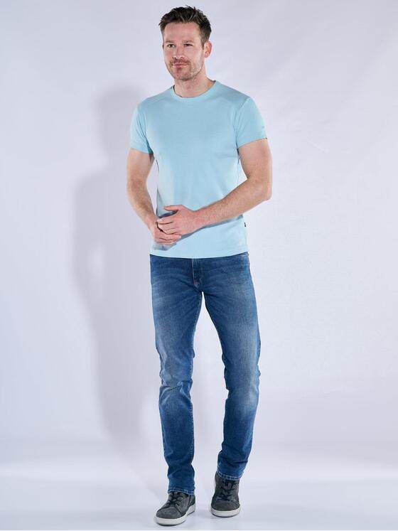 engbers Herren Basic-Shirt "My Favorite" organic Hellblau 38103