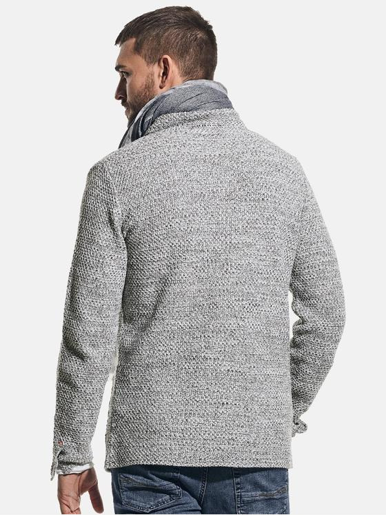 emilio adani Herren Stricksakko Grau 32069