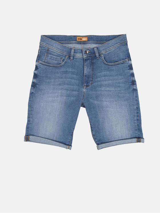 emilio adani Herren Denim-Bermuda Blau 33178