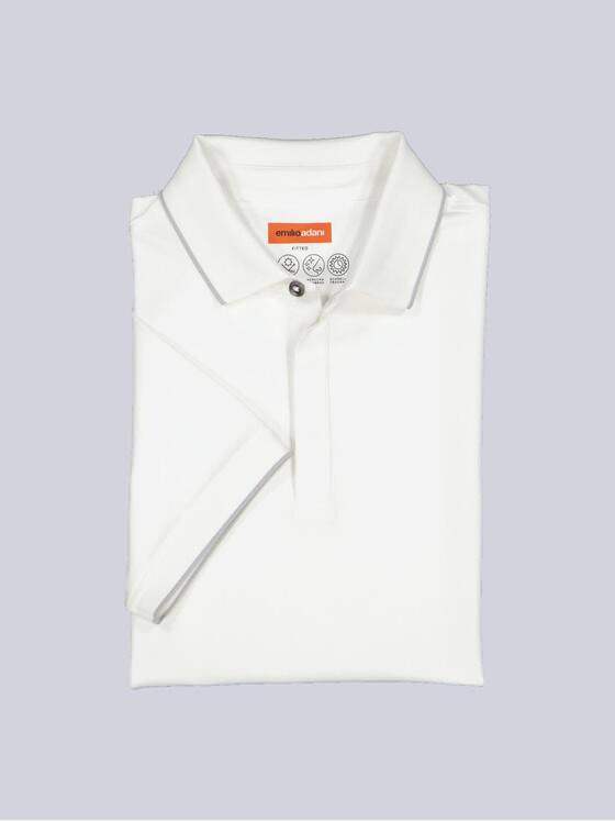 emilio adani Herren Polo-Shirt regular Weiß 36846