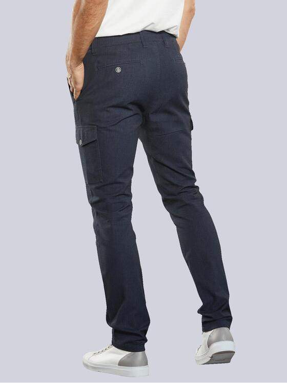 engbers Herren Cargo Hose mit Tunnelzug Blau 34326