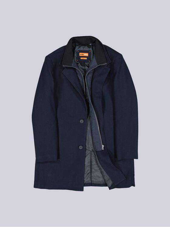 emilio adani Herren Mantel mit heraustrennbarem Inlet Saphirblau 39384