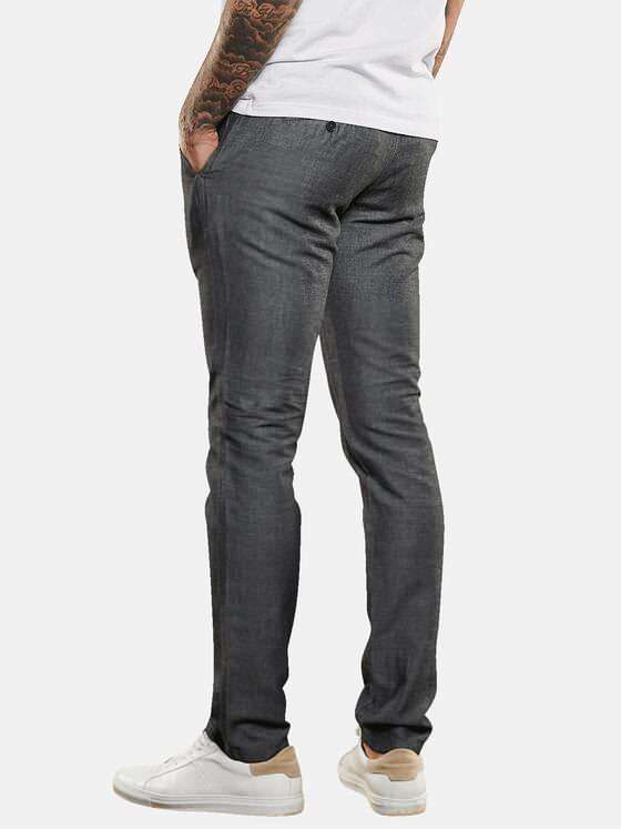 emilio adani Herren Chino regular Grau 35015