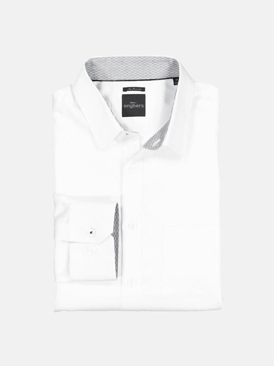 engbers Herren Langarm-Hemd "My Favorite" Reinweiss 35450