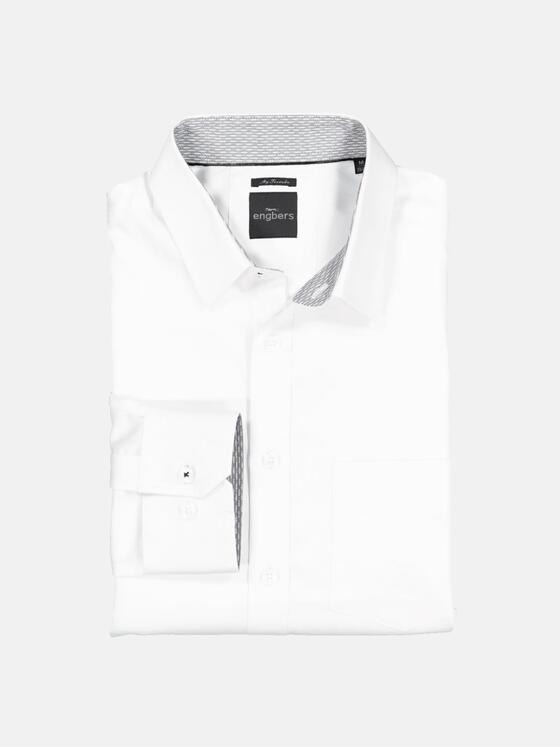 engbers Herren Langarm-Hemd "My Favorite" Reinweiss 36359
