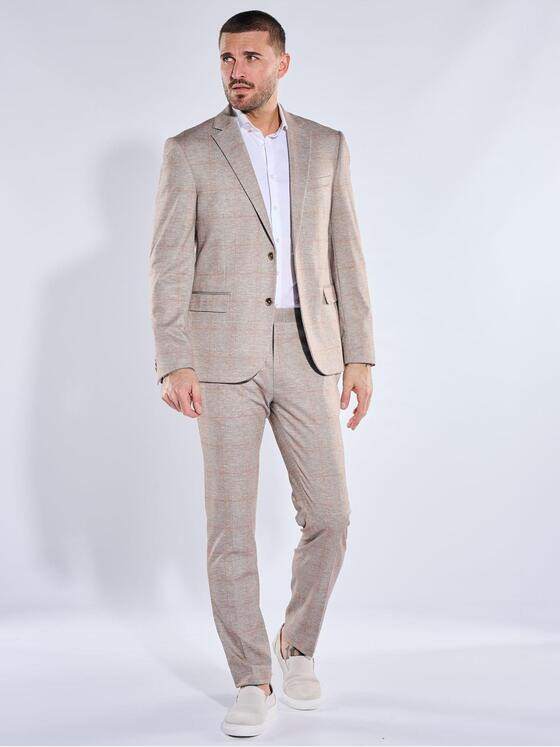 emilio adani Herren Anzugsakko slim fit Beige 40362