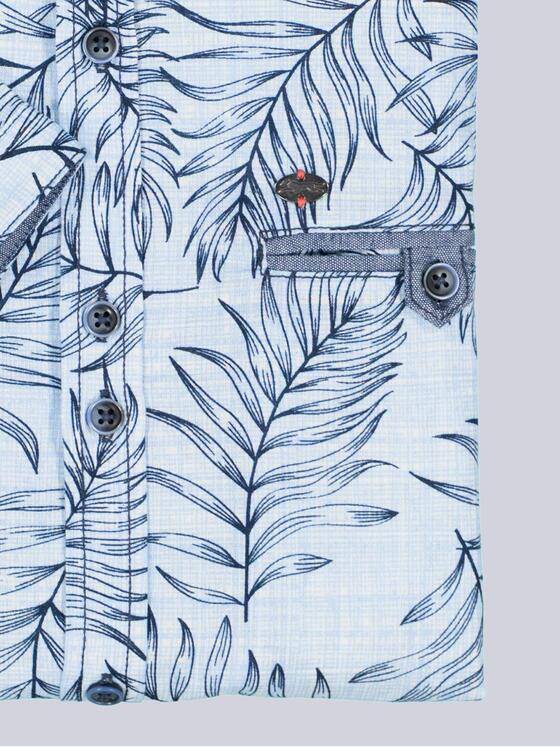 engbers Herren Kurzarm-Hemd gemustert Hellblau 38878