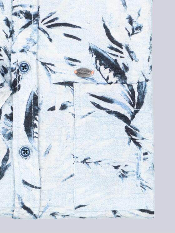 engbers Herren Kurzarm-Hemd gemustert Brilliantblau 38699