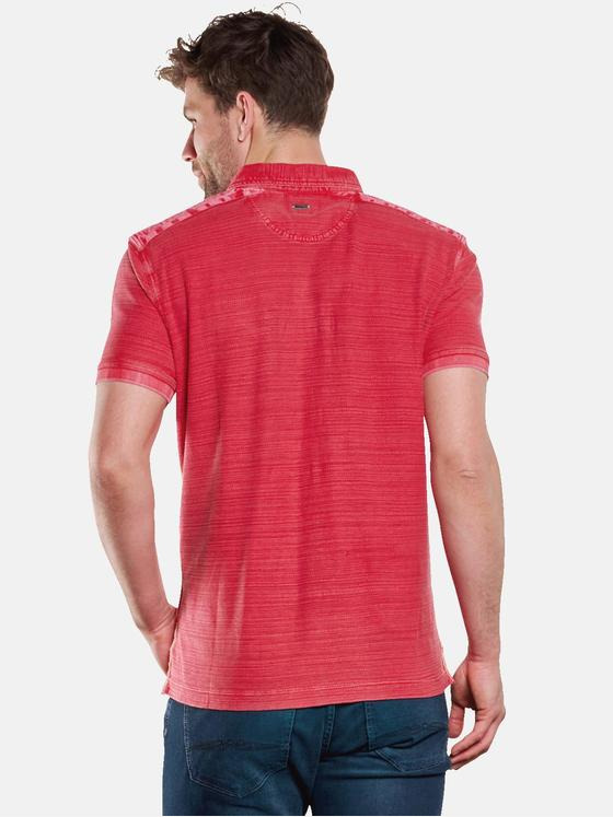 engbers Herren Polo-Shirt strukturiert Rot 33035
