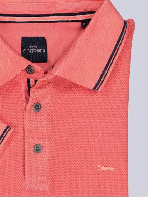 engbers Herren Polo-Shirt uni Hellrot 38962