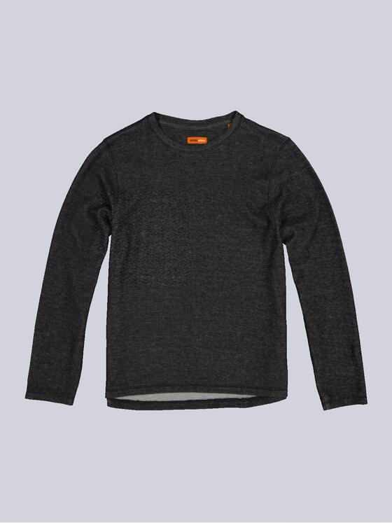 emilio adani Herren Langarm-Shirt regular Schwarz 36137
