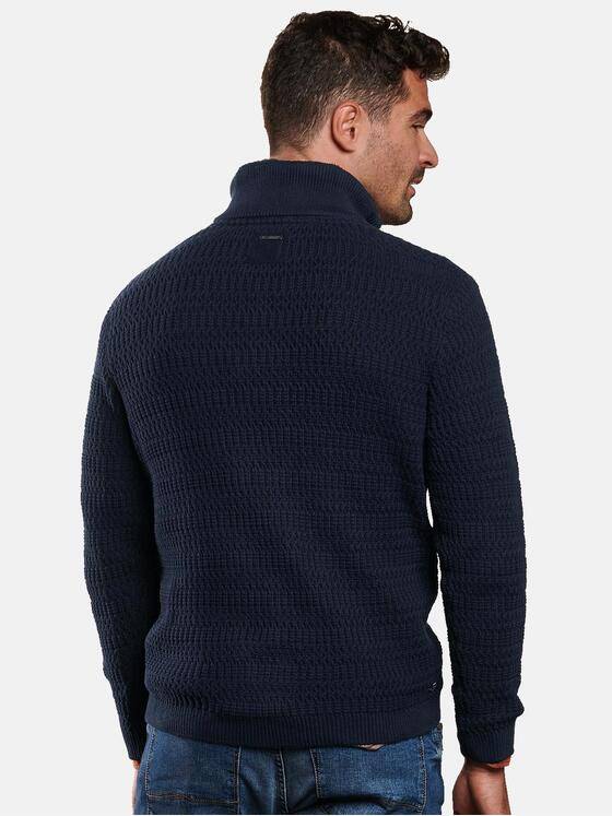 engbers Herren Pullover Polokragen Saphirblau 32383