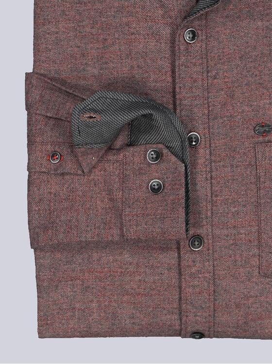 engbers Herren Langarm-Hemd uni Rot 35788