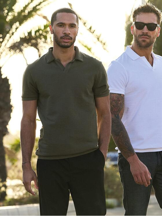 emilio adani Herren Polo-Shirt strukturiert Grün 36810