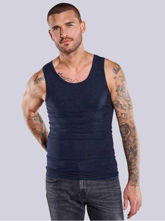 emilio adani Herren Tank Top Saphirblau 32804