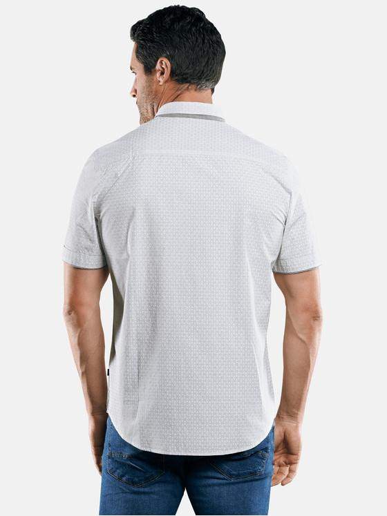 engbers Herren Dezent gemustertes Hemd Grau 29464