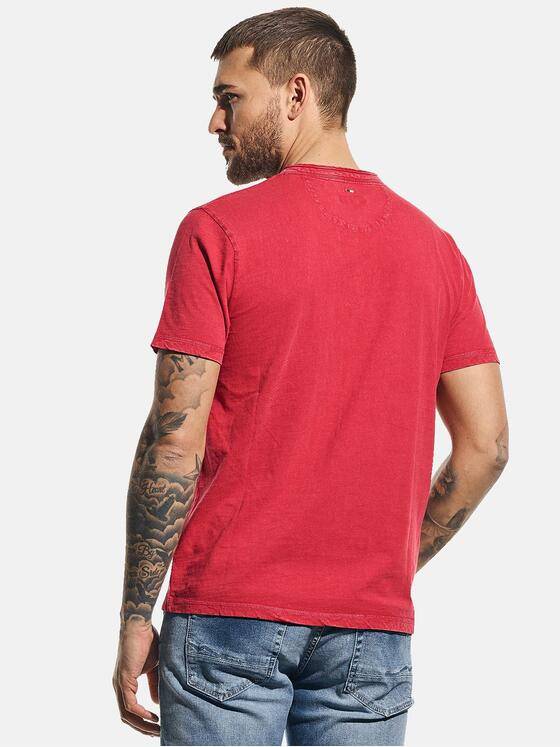 emilio adani Herren Henley Shirt Rot 31124