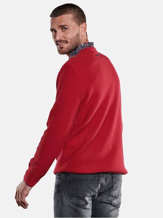 emilio adani Herren Pullover strukturiert Rot 33402