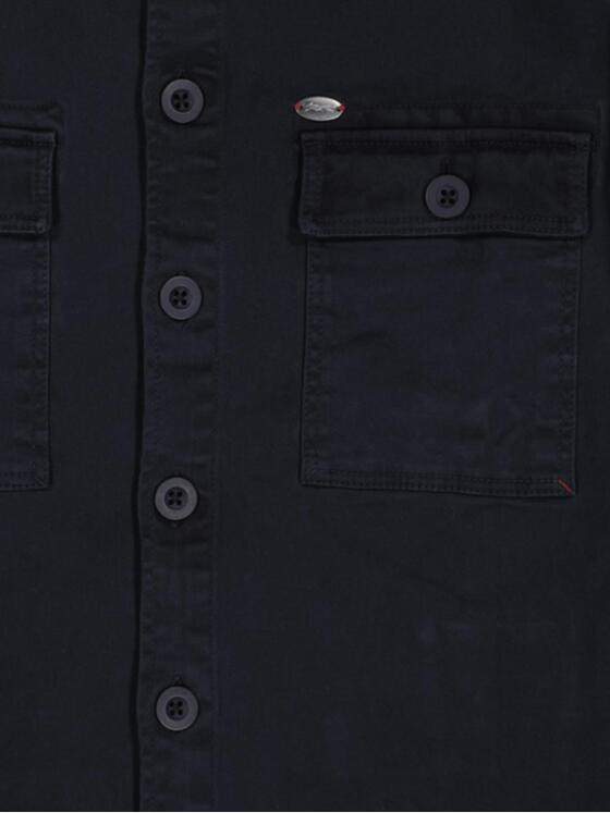 engbers Herren Langarm-Hemd uni Marineblau 32612