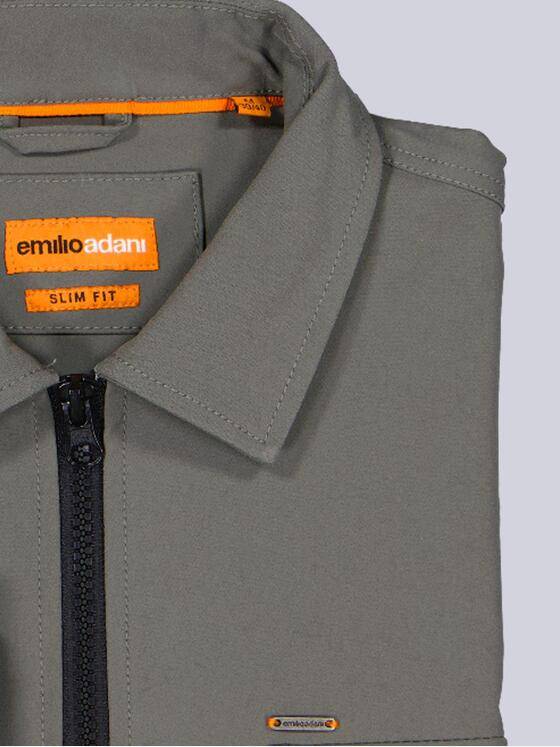 emilio adani Herren Overshirt aus Funktionsware Oliv 39201