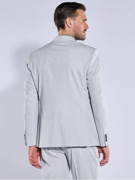 emilio adani Herren Anzug-Sakko slim fit Grau 38863
