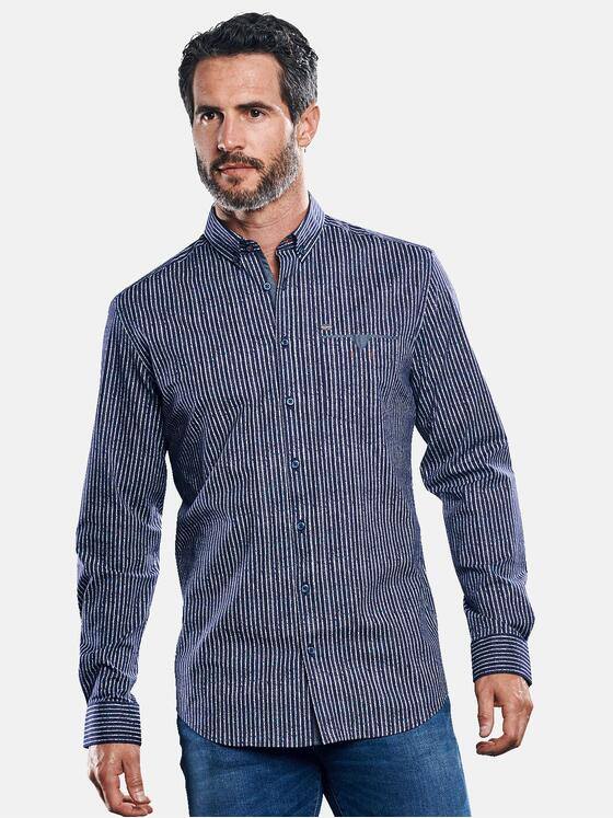 engbers Herren Hemd mit Comfort-Stretch-Anteil Saphirblau 30961