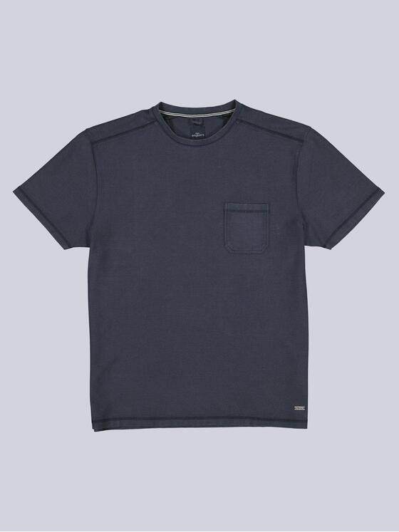 engbers Herren T-Shirt strukturiert Saphirblau 39295