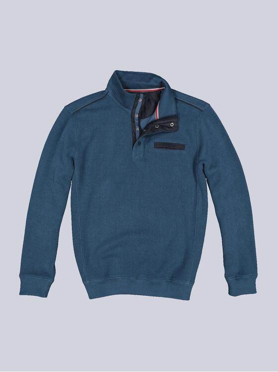 engbers Herren Sweatshirt Stehbund Petrolblau 33751