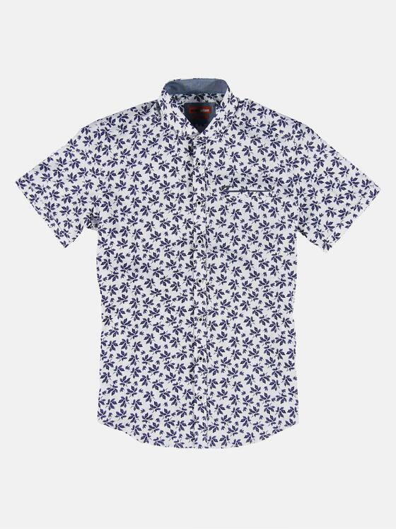 emilio adani Herren Hemd kurzarm Blau 31551