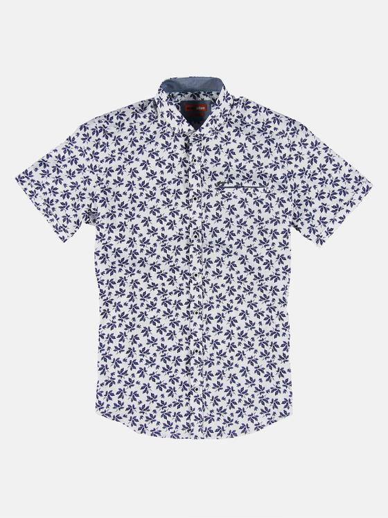 emilio adani Herren Hemd kurzarm Blau 32348
