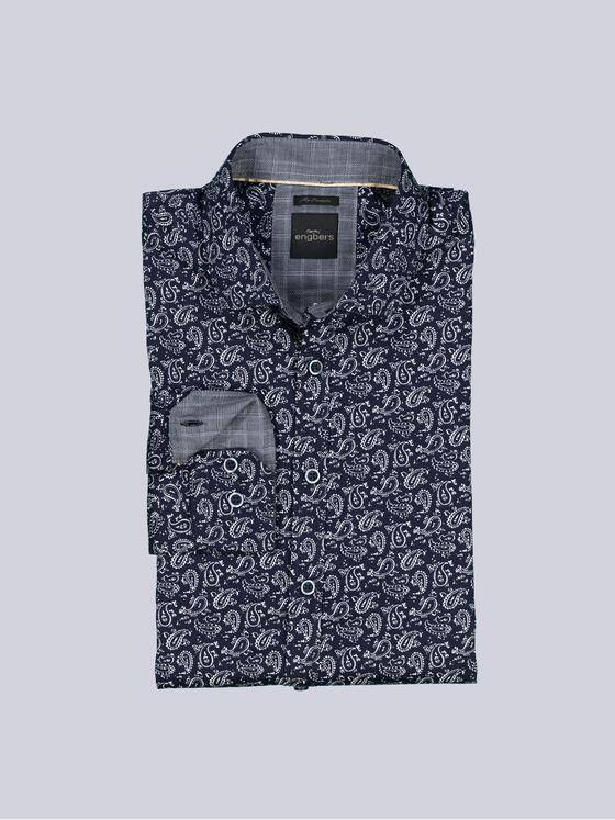 engbers Herren Langarm-Hemd "My Favorite" Saphirblau 38503