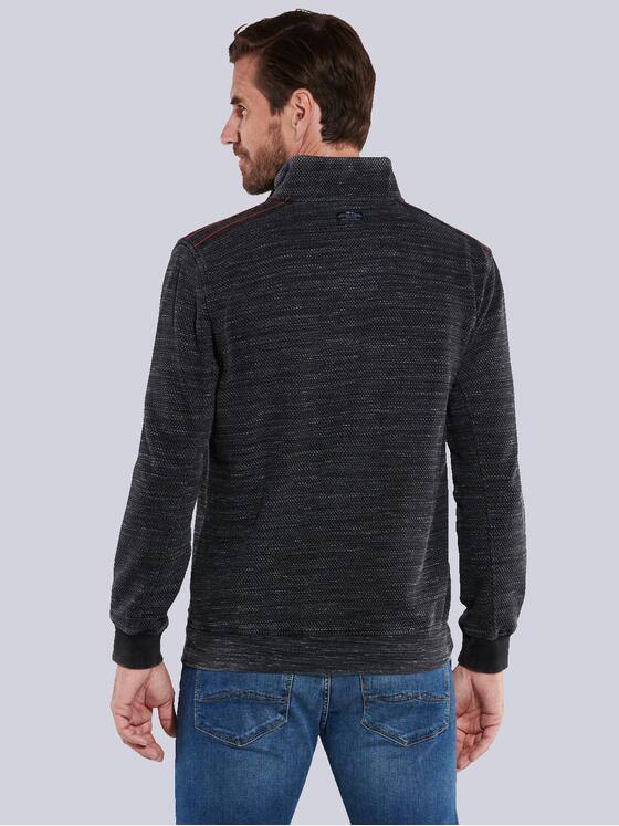engbers Herren Sweatshirt mit Stehkragen Schwarz 35671