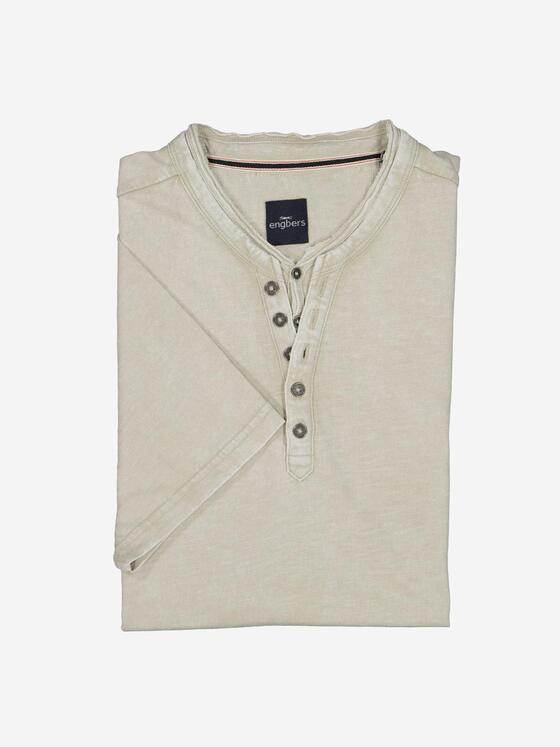 engbers Herren Henley T-Shirt Beige 38184