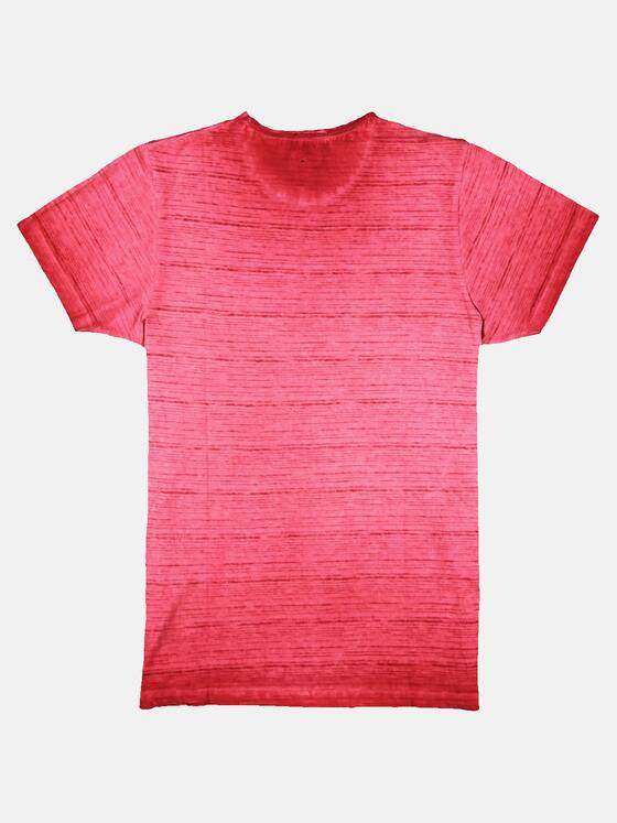 emilio adani Herren T-Shirt Rundhals strukturiert Rot 31522