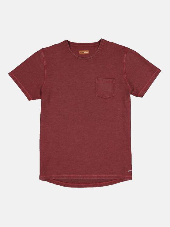 emilio adani Herren T-Shirt Rundhals Rot 33411